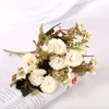 Fleurs décoratives couronnes 1 paquet fleur artificiel petit cloousse carnations de mariage bouquet de mariée maison décor pographie décoration handmad