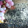 Argento quadrato lucido Shimmerwall Shimmer Paillettes Parete Colore Pannello Po Sfondo Sfondo Glam Mostra Cartello personalizzato Vetrina Club Party Decorati