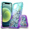 Flüssige Treibsand-Glitzerhüllen für iPhone 13 Pro Max 12 11, luxuriöse Diamant-weiche TPU-stoßfeste Schutzhülle
