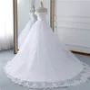 Vestido De Noiva Abiti da sposa con spalle scoperte Abiti da sposa con lacci sul retro Abiti da sposa