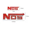 3D Metal Nos Logo Front Grille Emblem Badge Car Stickers Dekaler för Honda Audi Ford Focus Nissan 6013360