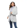 S-5XL fausse fourrure ours en peluche manteau veste femmes mode point ouvert hiver à capuche manteau femme à manches longues veste floue