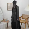 [EAM] femmes noir asymétrique grande taille Blazer cranté à manches longues coupe ample veste mode printemps automne 1DD5903 21512