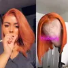 Yirubeauty 350 Färg 13x4 Spets Front Bob Wig rak 100 Human Hair Malaysian Middle Part Wigs 1016inch Transparent spets Color9537305