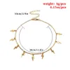 New Fashion Lightning Shape Gold Silver Color Pendant Necklace for Women Girl Jewelry Boho Classic Statement Choker Necklaces