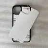 Sublimering Värme TRHANSFER PRINT Gummi TPU Väska till iPhone 11 12 13 Pro Max XR XS 6 7 8 Plus Telefonkåpa med aluminiumplåt 20 stycken / parti