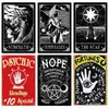 Psychic Vintage Metal Sign Club Club Room Dorations Bar Palm Tarot Carte Reading Wall Art Poser Mystérieux décoration intérieure N4128957618