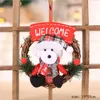 Decorazioni natalizie Ornamenti creativi Ghirlanda Battente per porta Decorazione per finestra Elfo Piede Albero Navidad303p