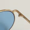 ファッション女性の男性合金フレームサングラスセミリムレスサンメガネ防止紫外線眼鏡眼鏡ゴーグルカエルミラーA ++