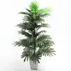 90 CM 39 Cabeças Artificial Palm Plantas Grande Árvore Tropical Palmeira Falme Folhas De Seda Persa Folhagem Verde Plantas Para O Escritório Decor 210624