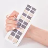 Suggerimenti/Foglio colori solidi e adesivi per nail art creativi Designer adesivi adesivi adesivi in ​​chiodo di bellezza piena