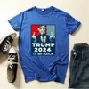 11 färger trump 2024 Jag kommer att vara tillbaka brev T Shirt XS-4XL plus storlek designers kvinnor t-shirt sommar unisex tonårs sport tee outfit tracksuit sweat toppar g503iky