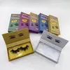 Lashwood Wimpernetui, leer, rechteckig, magnetisch, holografische Glod-Wimpernboxen für einzelne 25 mm 27 mm Nerzwimpern