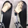 30 36 polegadas reta 13x4 hd lace frontal peruca 13x6 transparente renda frontal perucas para mulheres negras longos cabelos humanos brasileiros