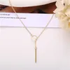 Moda Quente Casual Chocker Colar Personalidade Infinito Infinito Cross Pingente de Ouro Cor Gargantilha Colares No Pescoço Mulheres Jóias