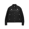 Classic Embroidered Black Needles Jacket Men Women 1:1 High Quality Vintage Logo Coats Inside Tag Label