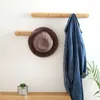 Wood Coat Rack väggmonterad hängande hatthängare för jacka Kläder Purses Handdukar Bag Hook Peg Rail Closet Hängare 211102