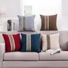 2021 5 färger enkel mode bomullslinne napkuddehölje heminredning soffa kasta kudde fodral solid kudde