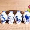 Naturel bleu et blanc porcelaine bouteille magnétique réfrigérateur aimant décor à la maison glacière bâton chinois en céramique réfrigérateur autocollant 100 pcs/lot