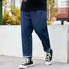 Duży rozmiar Mężczyźni Odzież Dżins Męskie Classic Business Jeans Casual Luźne Spodnie Harlan Pantalons De Grande Taille Wall Hommes