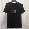 Designer bronzing t-shirt för män, brevtryckknapp för damer Kortärmad, rund hals, bokstäver T-shirts Polo asiatisk storlek