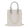 Sacos de Noite Padrão de Crocodilo High-End Summer Handbag All-Match 2021 Moda Chain Feminino Designer Pearl One-ombro Messenger Bag