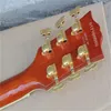 2021 2 Piece Pickups Custom Shop Elektrisk fretboard Flam Guitar Golden Hardware