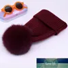 Natural Fur Pompon Hat Thick Winter for Women Cap Beanie Hats Knitted Cashmere Wool Caps Female Skullies Beanies Factory price expert design Quality Latest Style