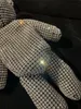 Shiny Crystal Stone Teddy Bear Clutch Bags Woman Silver Diamond Shimmer Handväskor Christmas Party Rhinestone Hand Bag Wedding Festi256x