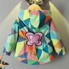 Infantil primavera otoño niños niña mariposa sudaderas con capucha chaqueta abrigo ropa bebé prendas de vestir exteriores niño niños rompevientos ropa trajes 211204