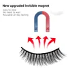2021 Top 6 paar Onzichtbare Magnetische Mink Eyelashes Magic Make Up Kits 3 Tubes Eyeliner Herbruikbare Valse wimpers 3D Natuurlijk Look Charmant en Dikte Easy Draag Geen lijm