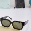 Off zonnebril OW40014 Mode klassieke dikke plaat uit zwart wit vierkant frame mannen bril designer zonnebril sess met originele doos