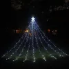 Strängar utomhus Fairy Star Light String 350Led Waterproof Christmas Garden Wedding Birthday Fest Remote Control Sunlight Decoreded LED