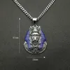 Stainless Steel Anubis Pendant Necklace With Caban Chain Egyptian Pyramids Vintage Jewelry Gift For Men Women Necklaces8469727