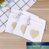 Envoltório de presente 12pcs / set Linen Love Padrão DIP Doces Saco De Doces Armazenamento Para Celebração De Casamento Uso Criativo1 Preço de Fábrica Especialista Qualidade Qualidade Última Estilo Original Status