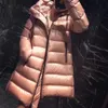 M feminino longo para baixo jaqueta cor brilhante espessamento curto parkas capuzes parkas de alta qualidade senhora casaco inverno das mulheres grosso long278b