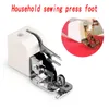 Pied de presse de bord de presse de bord de coupe de machine à coudre multifonctionnelle de ménage avec le pied de presse de bord de couteau