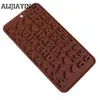 M0187 cake decorating tools silicone chocolate mold letter and number fondant molds cookies bakeware tools