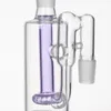 Hookah Glass Ash catcher 90 Degree Shower head percolator one inside 14mm or 18mm joint thick clear bubbler pipe