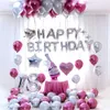 1set Gold Silver Metal Latex Balloons 16 18 21 30 40 50Years Number Happy Birthday Anniversary Party Decor Adult Balloon Globos 210626