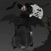 Cão vestuário preto animal de estimação gato morcego fantasma filhote de cachorro animal cosplay roupas asas de halloween