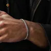 Män Enkel 3-11mm Rostfritt stål Curb Cuban Link Chain Armband för kvinnor Unisex Wrist Smycken Presenter