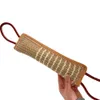 Jute Dog Training Obedience Dogs Biting Stick Pure Leather interactive molar trainings supplies German Shepherd Belgian Malinois Chew Toy