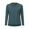 T-shirt a maniche lunghe Sport completa Fiess Yoga Top Abbigliamento sportivo per donna T-shirt da corsa Femmer da palestra