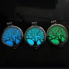 Tree of life Aromatherapy Essential Oil Diffuser Necklace Locket Pendant 316L Stainless Steel Jewelry with 24" Chain and 6 Washable Epacket