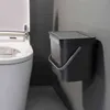 Multifunctionele opknoping vuilnisbak voor keuken Nordic Wand Mounted badkamer bak afvalbasket toilet emmer met dekking 211222