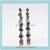 Smycken kvinnors parti gåva färgglad cirkelformade zirkonörhängen utsökt designade smycken runda bågen trend hie droppleverans 2021 olzlg