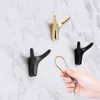 Creative Bull Head Shaped Alloy Coat Väggkrok Väggmonterad Keychain Handduk Kläder Förvaring Hanger Hem Hotel Decoration LX4500