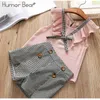 Baby Girl Clothes Fashion s Clothing Sets Kids Toddler Cute Bow T-shirt+ Pants Summer Set 210611