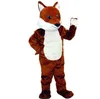 Hallowee Brown Fox Maskotki Kostium Najwyższej Jakości Kreskówki Anime Tematu Charakter Karnawał Dorosłych Unisex Sukienka Boże Narodzenie Urodziny Party Outfit